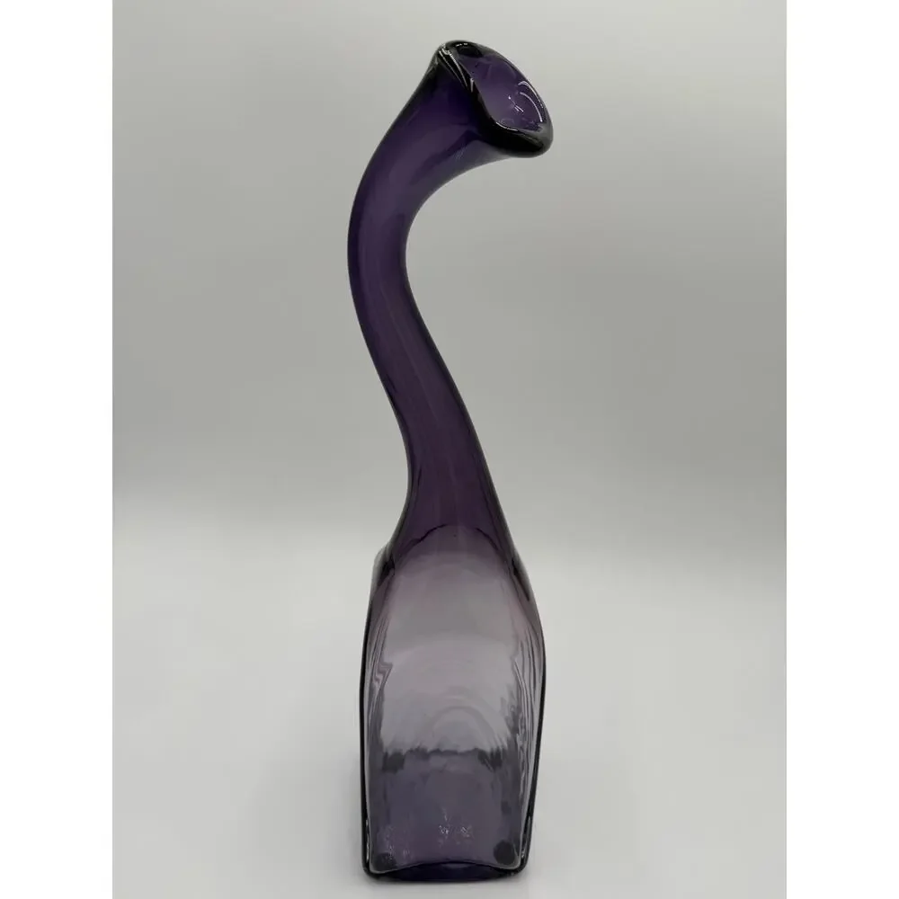 1970's Swung Glass Bent Neck Bottle